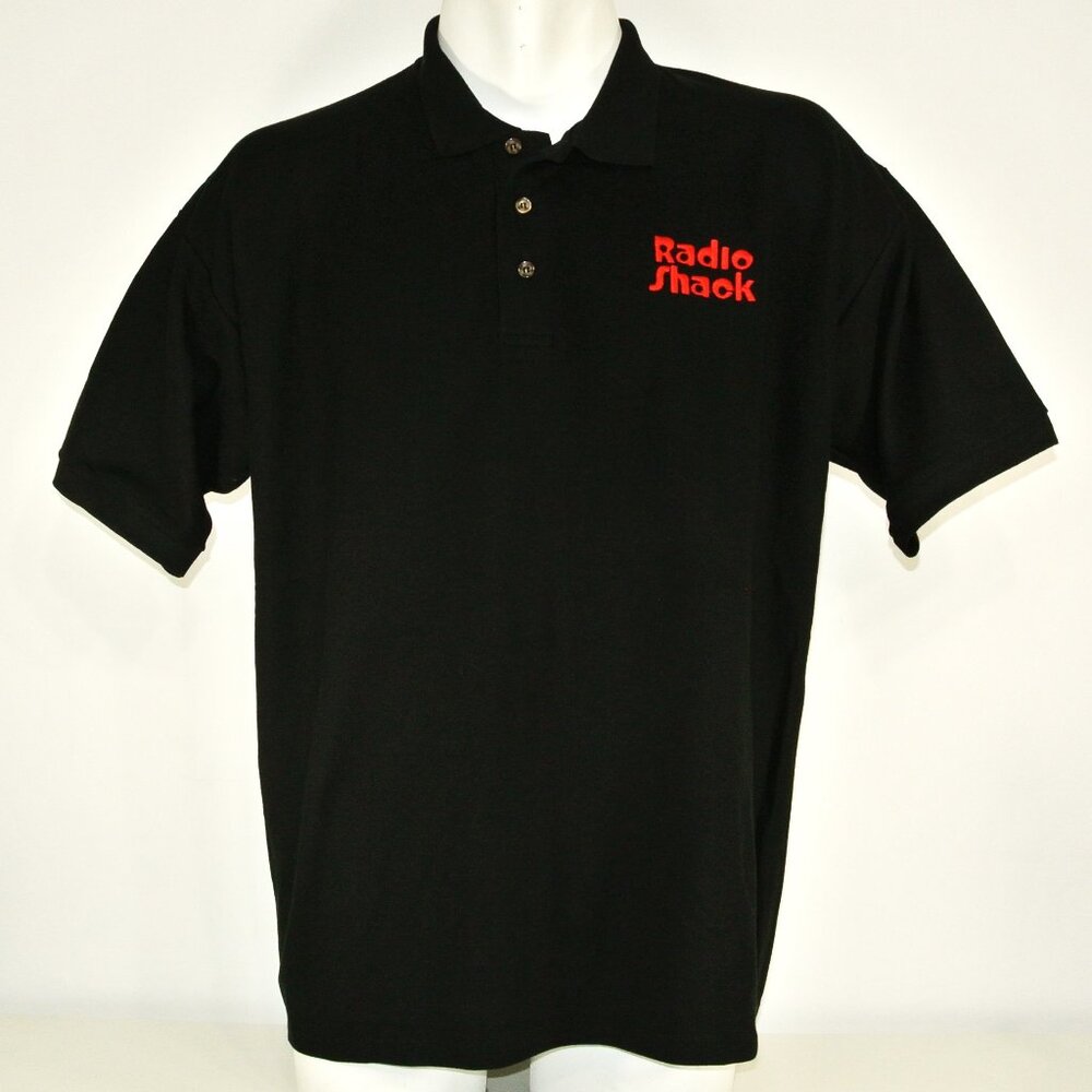 RADIO SHACK Vintage Electronics Polo Shirt Employee Uniform NEW Size L Large